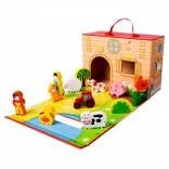 BINO travel suitcase with animals – farm