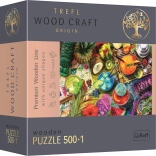 Puzzle Colorful Cocktails TREFL Wood Craft Origin 501 Pieces