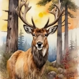 Peinture de diamant Cerf 30x40cm