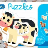 Baby Puzzle Farm Animals 5-in-1 (2–4 pieces) EDUCA