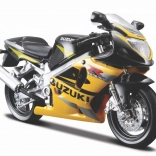 Suzuki GSX-R600 Motorcycle Model with Stand 1/18
