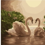 diamentowe malowanie Łabędza pieśń 30 × 40 cm