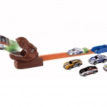 Dino Launcher Track with 4 Metal Cars