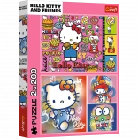 Puzzle 2x200 Hello Kitty and Friends