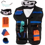 Tactical foam-dart vest with accessories – kids' set