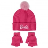 BARBIE Winter Set – Hat and Gloves for Kids 5–8 Years