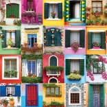EUROGRAPHICS Puzzle Mediterranean Windows, 1000 pieces