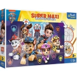 Puzzle Super Maxi 24 – PAW PATROL: THE MOVIE, double-sided coloring