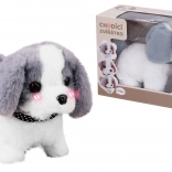 Sétáló plüss kutya 18 cm – magyar csomagolás