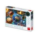 Puzzle Neon Planets 1000 Pieces Dino