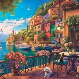 Puzzle Lake Como 1000 pieces BLUEBIRD