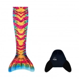 Children's Mermaid Costume Coral with Monofin