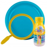 TUBAN set voor zeepbellen met ronde ring en schaaltje + oplossing 250 ml