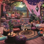 Ravensburger Puzzle Mit hyggelige boho tilflugtssted 1000 brikker