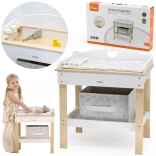 Wooden 2‑in‑1 Changing Table with Bathtub for Dolls VIGA