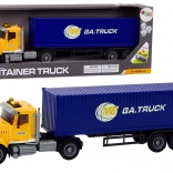 Camion avec remorque avec effets et moteur