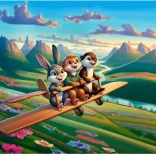 Brave Pilots Puzzle 100 pieces