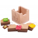 Houten theezakjes BIGJIGS TOYS voor de kinderkeuken