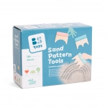 Houten gereedschappen voor patrooncreatie in zand - 3 stuks