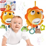 Woopie plush interactive lion with melodies, lights, hang-ons and teethers