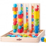 Drvene perle na štapovima – set za vježbanje sekvenci