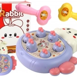 Whac-A-Mole Game Purple with Carrots and Bunny