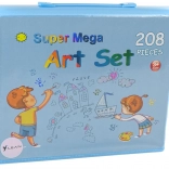 Grande set artistico in valigetta con 208 pezzi
