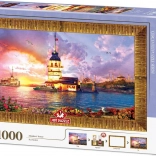 Puzzle with Frame and Glue 3in1 Maiden Tower 1000 Pieces