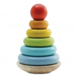 wooden stacking tower rainbow LE TOY VAN
