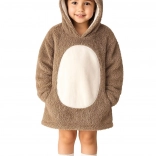 Cozy Noxxiez hedgehog hoodie blanket with hood for kids 3–6 years