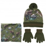 Jurassic Park Dinosaur Hat and Gloves Set