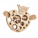 Mechanical Apple Puzzle with Worm