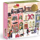 Galison Metallic Puzzle Snowy Main Street 1000 Pieces
