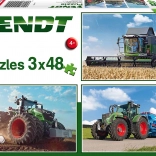 Schmidt Puzzle Tractors Fendt 3×48 pieces