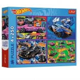 HOT WHEELS Puzzle 4×250 pieces