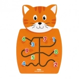 Wooden Number Board Cat VIGA