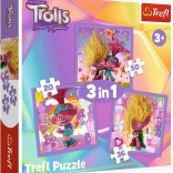Trefl Puzzle Trolls 3-in-1 – Meet the Trolls (20, 36 and 50 pieces)