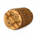 Wooden Cryptex Puzzle – Mechanical Combination Lock from Birch Wood