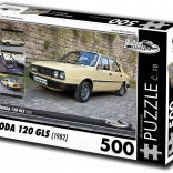 Retro Cars Puzzle Škoda 120 GLS 500 pieces
