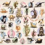 Cat Yoga Puzzle XL 500 Pieces