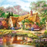 Puzzle 3000 Pieces Twilight at Woodgreen Pond