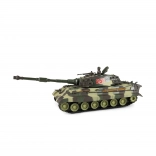 Tank with lights and sounds, friction powered, 38 cm