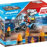 Playmobil Stunt Show Starter Set – Stunt Show with Quad Bike and Flaming Ramp