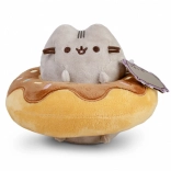 Plush Toy Pusheen in a Chocolate Donut