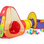 Children's play tent with tunnel and ball pit IPLAY, 100 balls