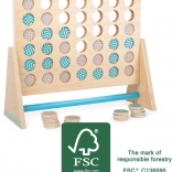 Wooden Game Four in a Row XXL