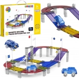 Woopie magnetic racing track with car, 137 pieces