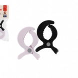 Pinces pour poussette noir et blanc 2 pcs
