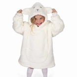Cozy Noxxiez children's hoodie blanket with sheep hood