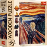 Wooden double-sided puzzle TREFL – EDVARD MUNCH: The Scream, 200 pieces